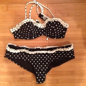 🐼vintage Victoria's Secret Polka Dot Bikini🐼